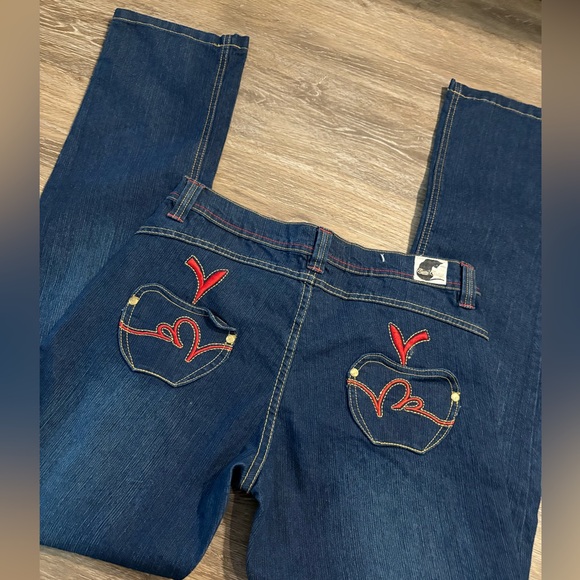 Vintage America Denim - CUTIE CATTY Y2K apple bottom low rise jeans Deadstock nwt XS